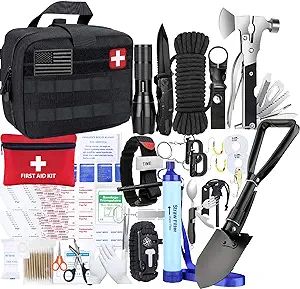 Survival Kits Camping kit - Tactical Gear Accessories Molle Attachments Survival Kit EDC Military... | Amazon (US)