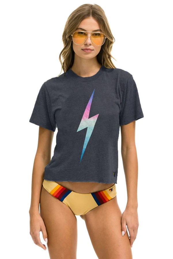 BOLT BOYFRIEND TEE - RAINBOW PINK | Aviator Nation