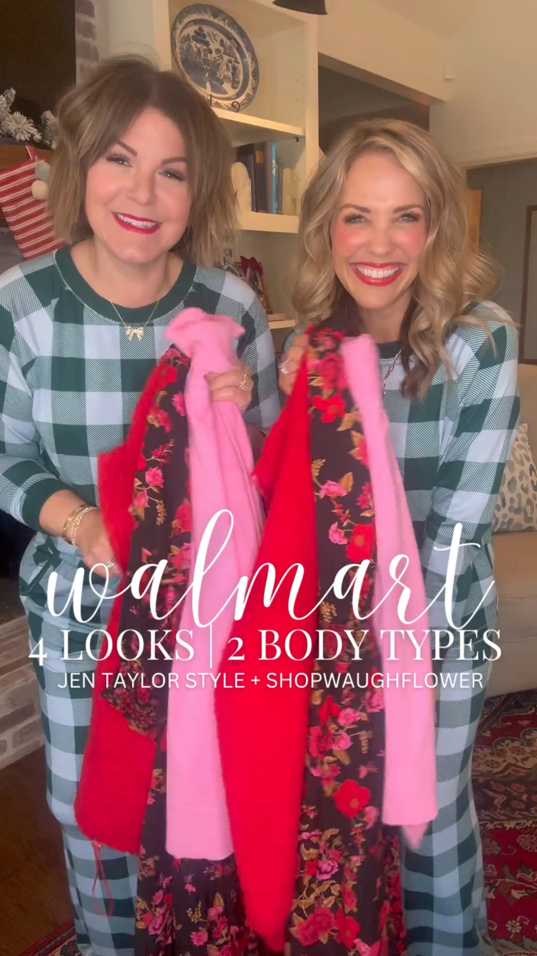 Four Walmart outfits on 2 body types! Gena is 5’4 and wears XS/S. Jen is 5’7 and wears XL/XXL. Several of these pieces are currently on sale! 

#LTKFindsUnder50 #LTKMidsize #LTKPlusSize