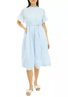 Women's Printed Button Front Dress | Belk