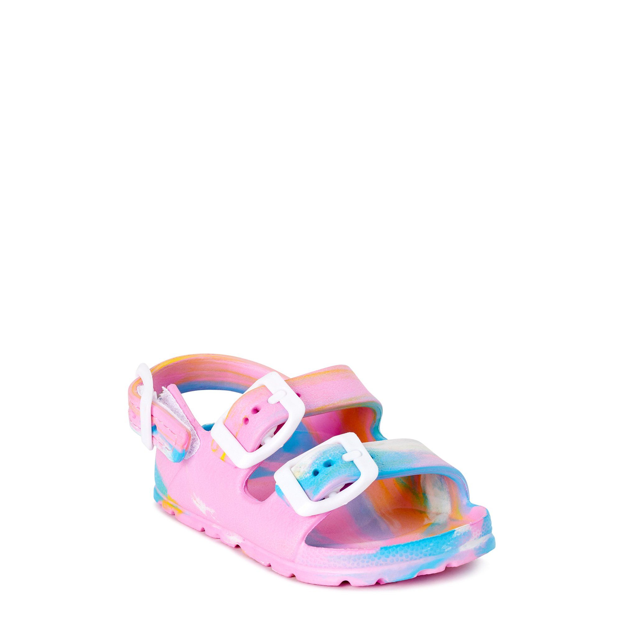 First Steps by Stepping Stones First Walker Buckle EVA Footbed Slide Sandal (Infant Girls) | Walmart (US)