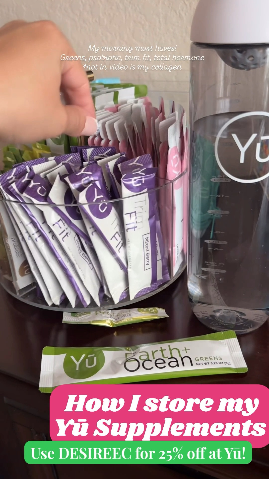 Acrylic Rotating Organizer! Must have! So many uses!

I use it to store my Yū Supplements! 
( use DESIREEC for 25% off at Yū)

Organization | acrylic | lifestyle | kitchen | bathroom | makeup | supplies | desk | back to school | office | pantry 

#LTKHome #LTKBeauty #LTKFindsUnder50