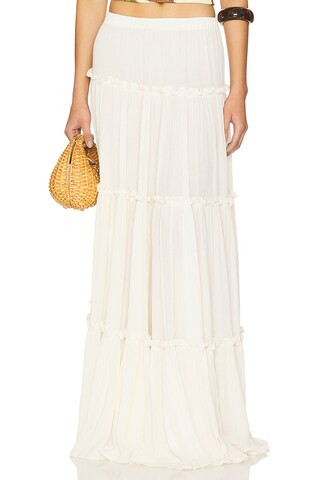 Tularosa x Emma Rose Willa Maxi Skirt in Ivory from Revolve.com | Revolve Clothing (Global)