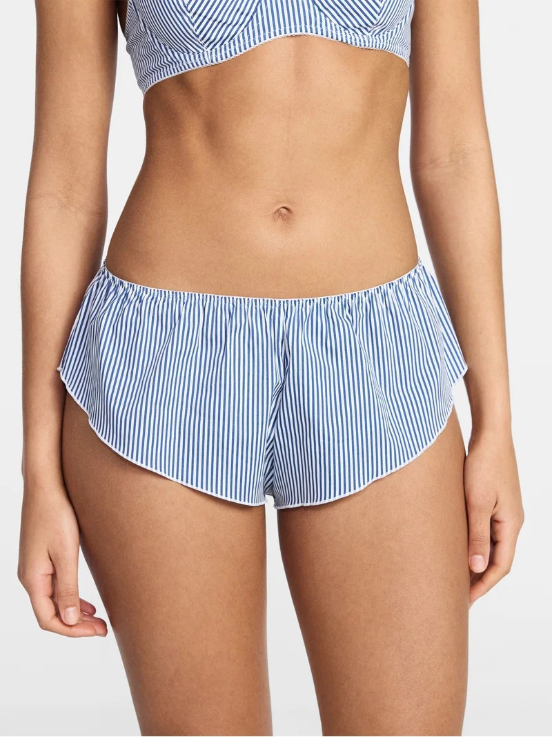No Boundaries Woven Cotton Flutter Short Panties, Women's XS-XXXL | Walmart (US)