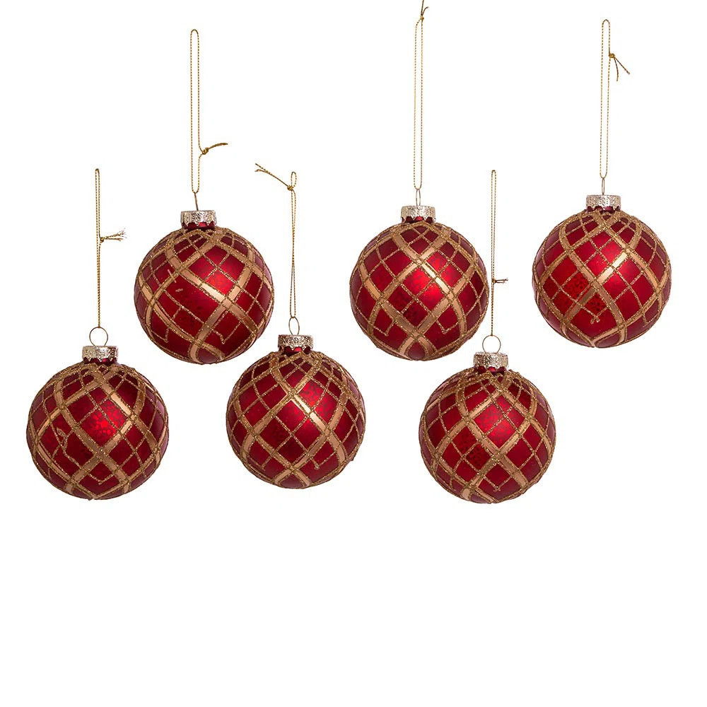 Glass Christmas Ball Ornament (Set of 6) | Wayfair North America
