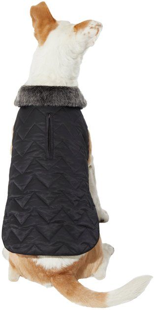 Frisco Chevron Insulated Quilted Dog & Cat Coat | Chewy.com