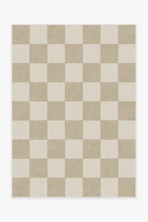 Jaque Checkered Black Rug | Ruggable