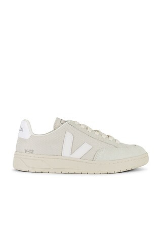 Veja V-12 Sneaker in Natural & White from Revolve.com | Revolve Clothing (Global)