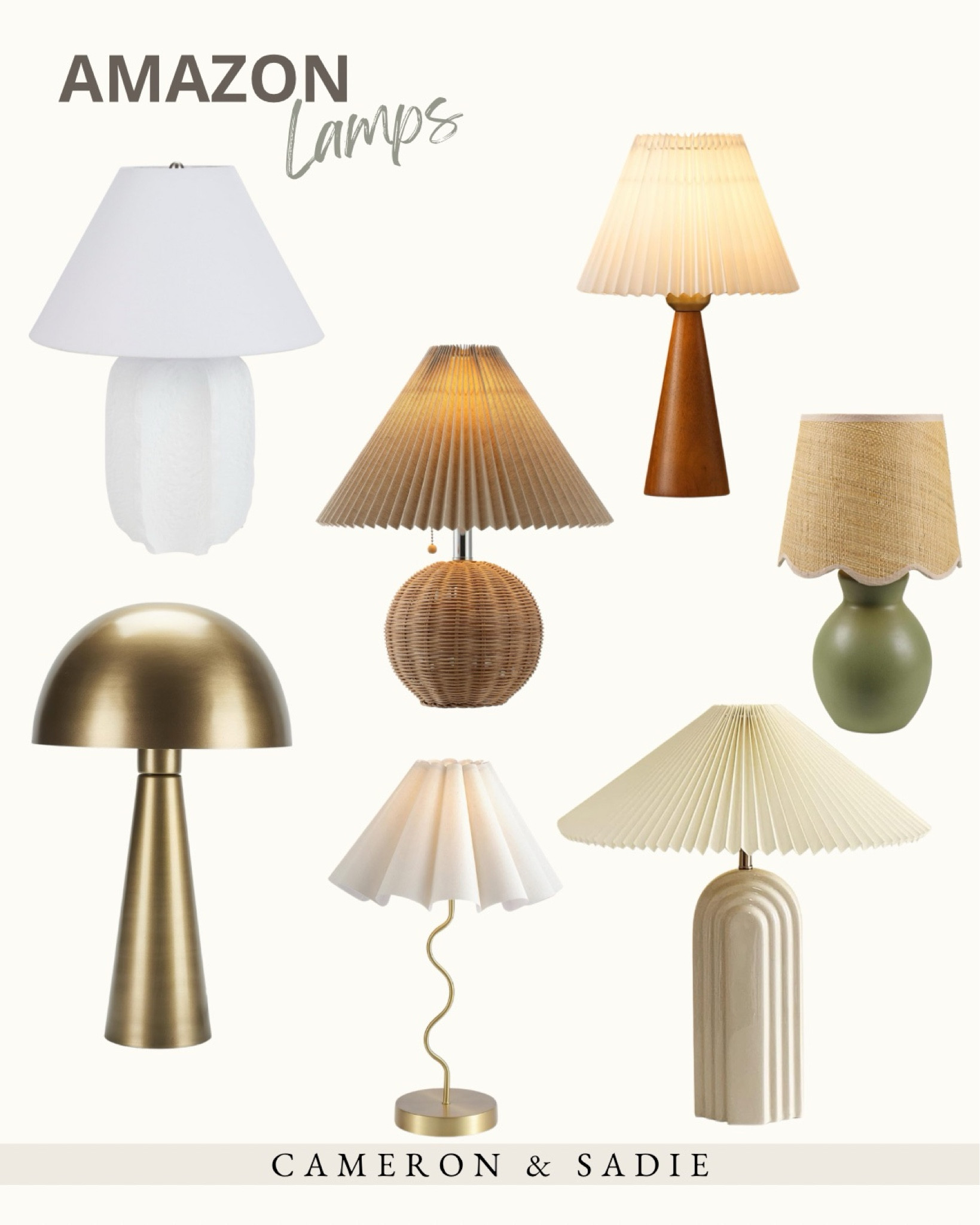 Lamps, lamps, lamps! 

#LTKHome #LTKSaleAlert #LTKFindsUnder100