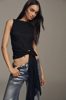 AFRM Batya Fine Lace Tank Top | Anthropologie (US)