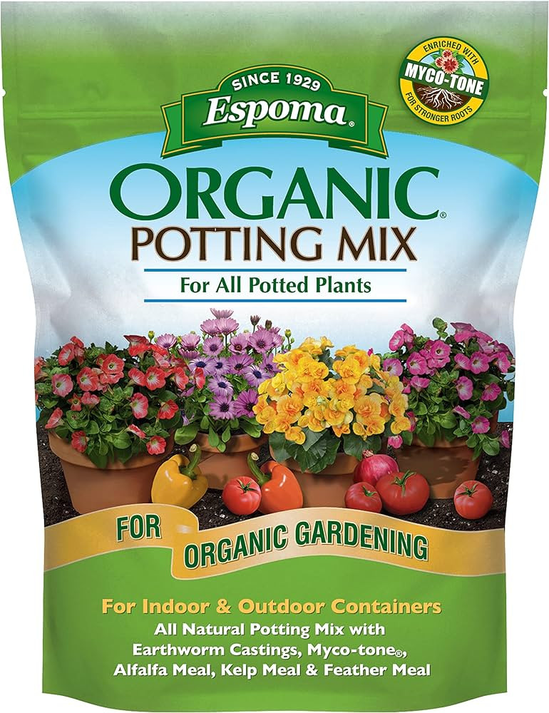 Espoma Organic Potting Soil Mix - All Natural Potting Mix For All Indoor & Outdoor Containers Inc... | Amazon (US)