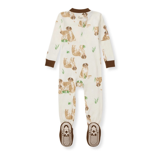 St Bernard Organic Cotton Pajamas - 12 Months | Burts Bees Baby