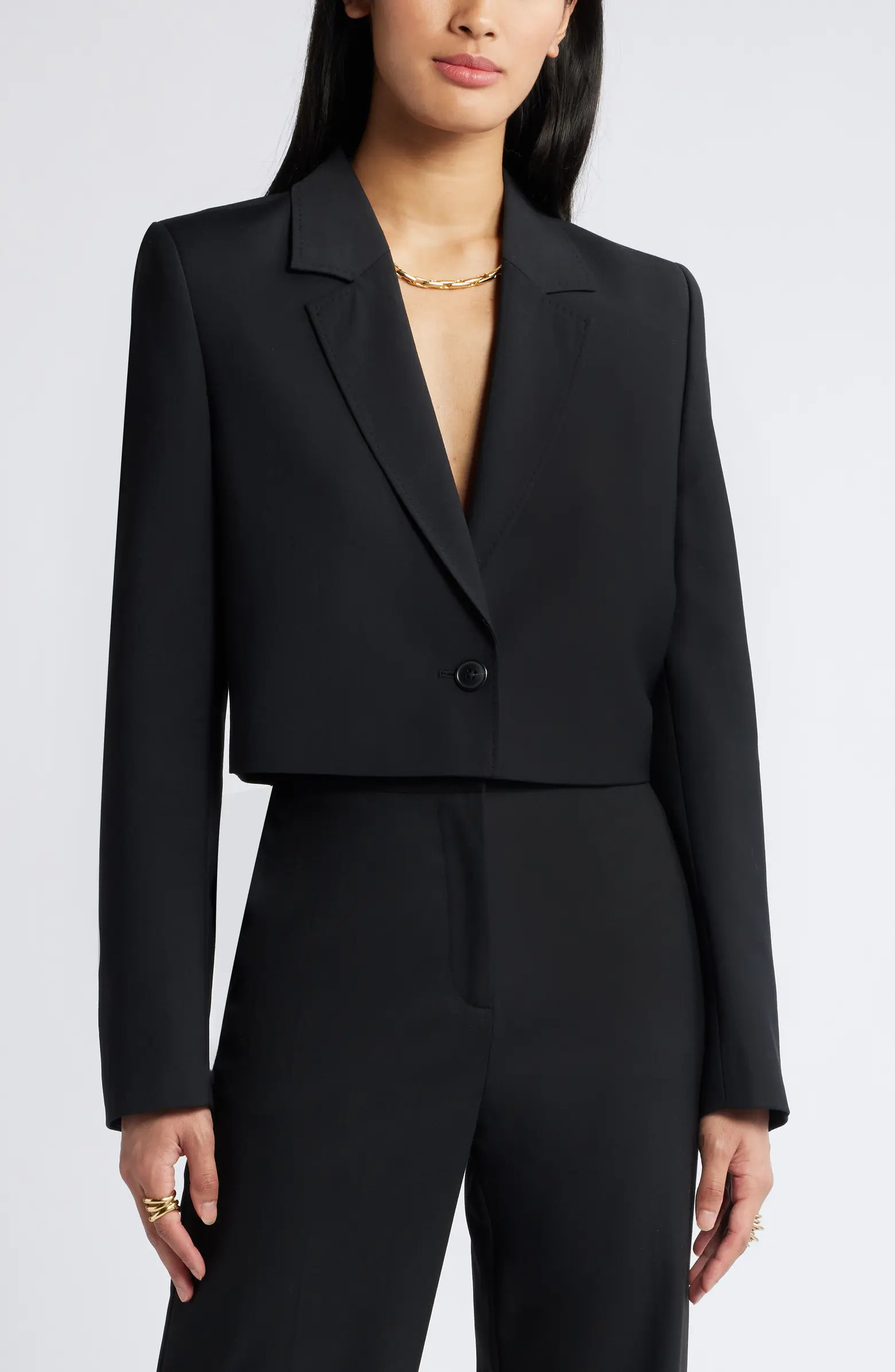 Nordstrom Crop Wool Blend Blazer | Nordstrom | Nordstrom