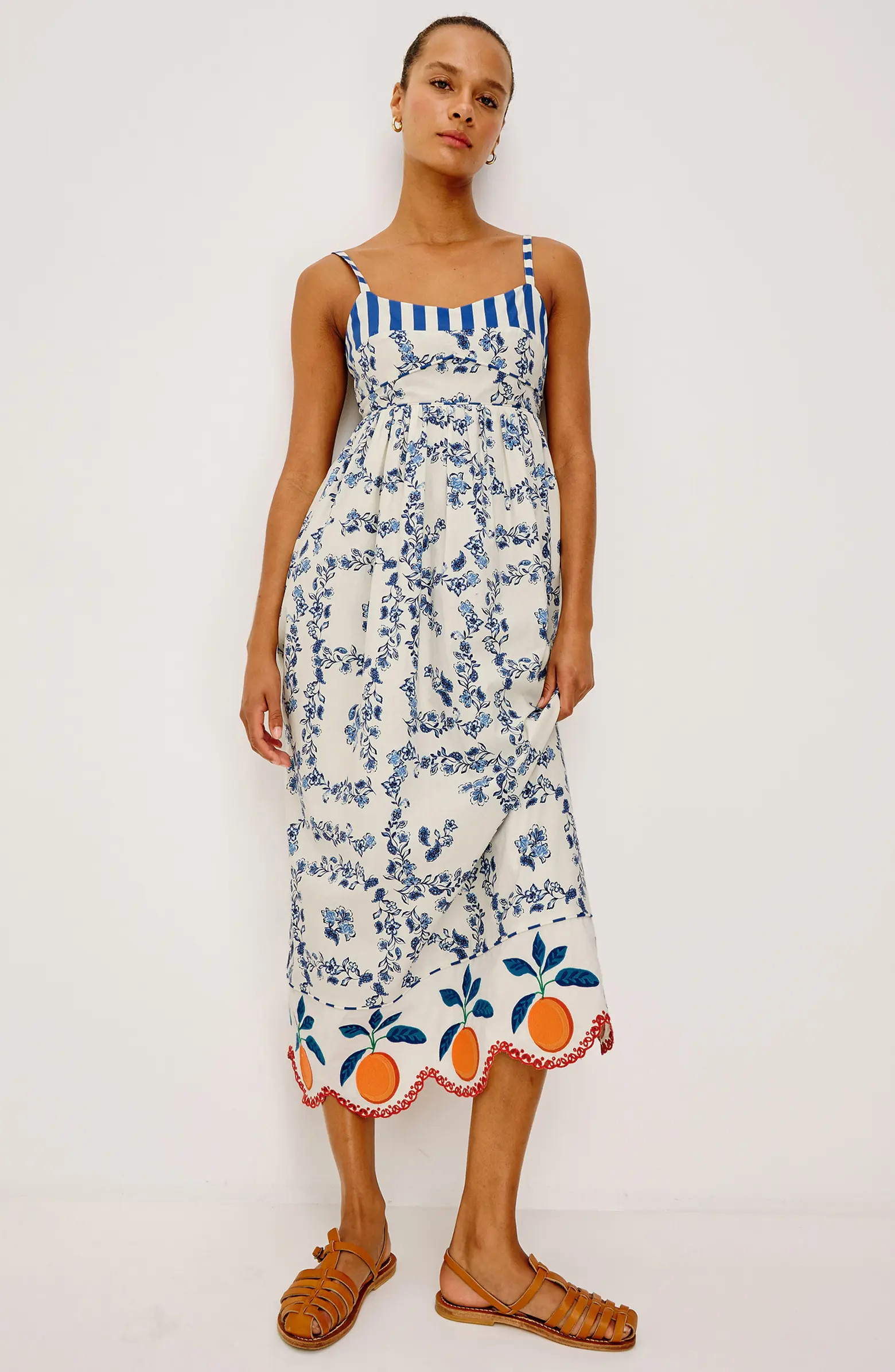 Rails Lexie Floral Border Print Cotton Dress | Nordstrom | Nordstrom