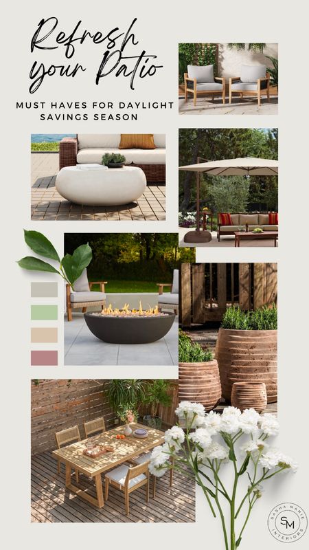 Today is the first day of daylight savings, check out our must haves to refresh your patio to enjoy the extra hour of sunlight! #LTKHome #LTKSpring #LTKStyleShop