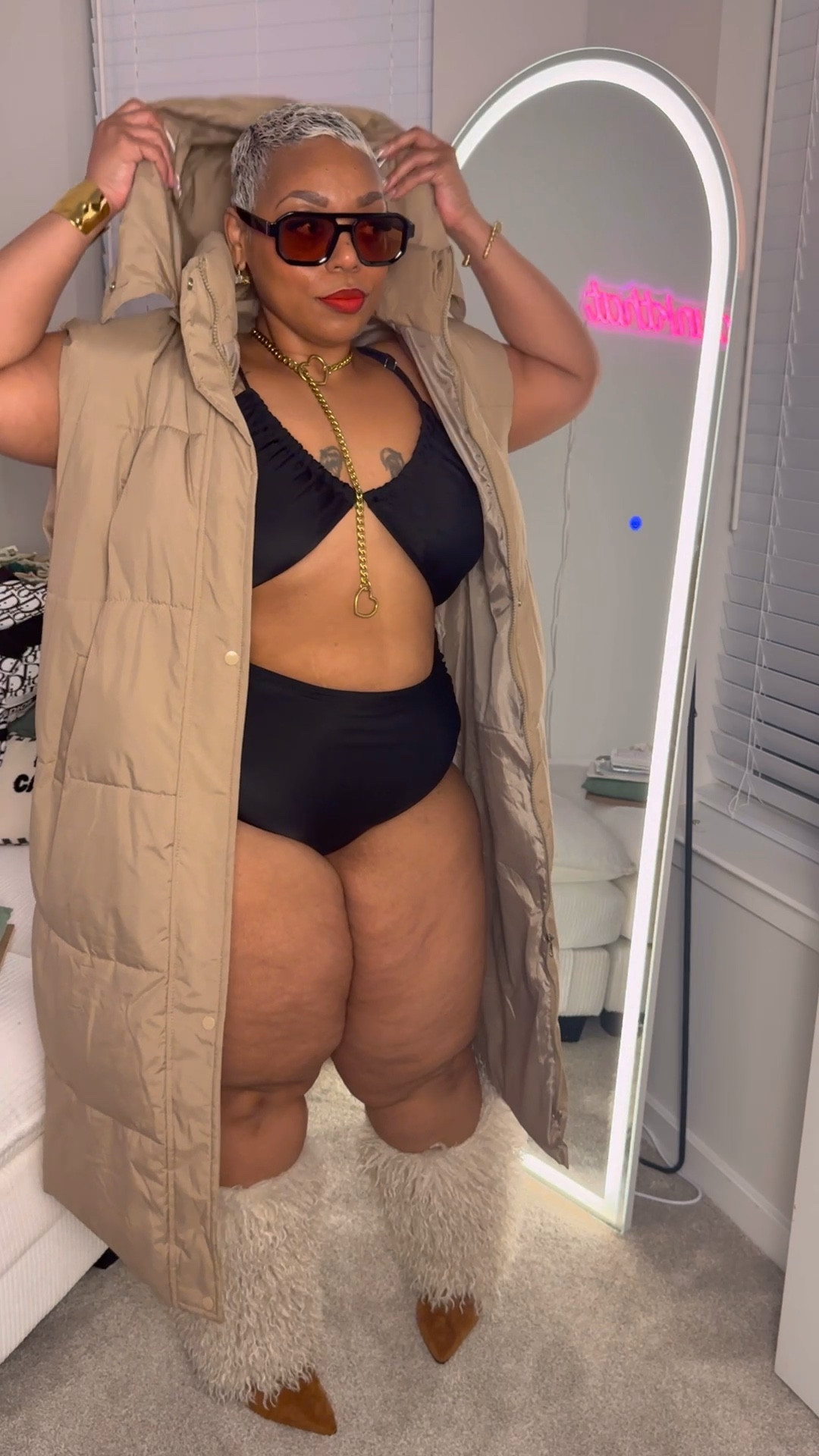 A look for an Aspen Getaway ! 👙 ❄️  

#LTKPlusSize #LTKValentine #LTKootd