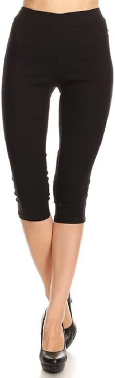 Women's Jeggings & Capris High Waist Pull-On Jean Style Stretch Skinny Capri Pants | Amazon (US)