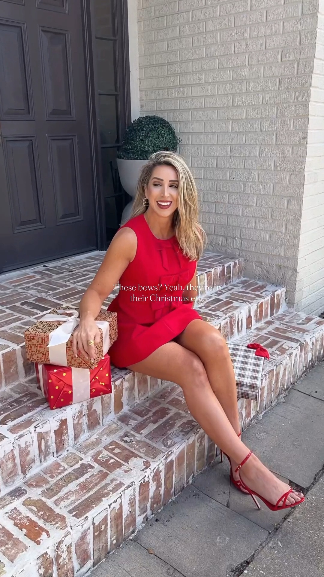 THE perfect little red dress for the holidays! ♥️✨ Wearing a size small and fits true to size. Linking up a coordinating dress for a mother/daughter duo! 👯‍♀️

Christmas dress, holiday dresses, short red dress, red heels, holiday party, work Christmas party outfit

#LTKHoliday #LTKStyleTip #LTKOver40