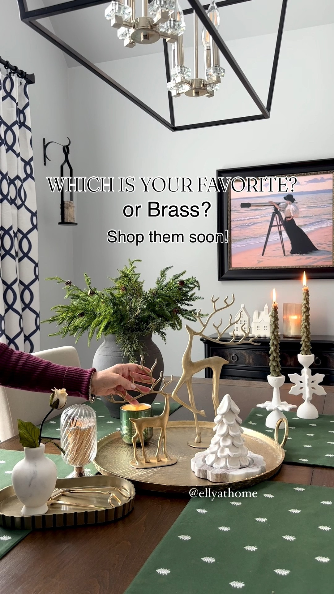 Shop my best selling reindeer & and more new Christmas decor from Pottery Barn early! Mine are small and medium. Black vase, greenery and more decor.   Favorites sell out early in the season, order yours soon! ! Pottery Barn 

#LTKHome #LTKSeasonal #LTKFindsUnder50