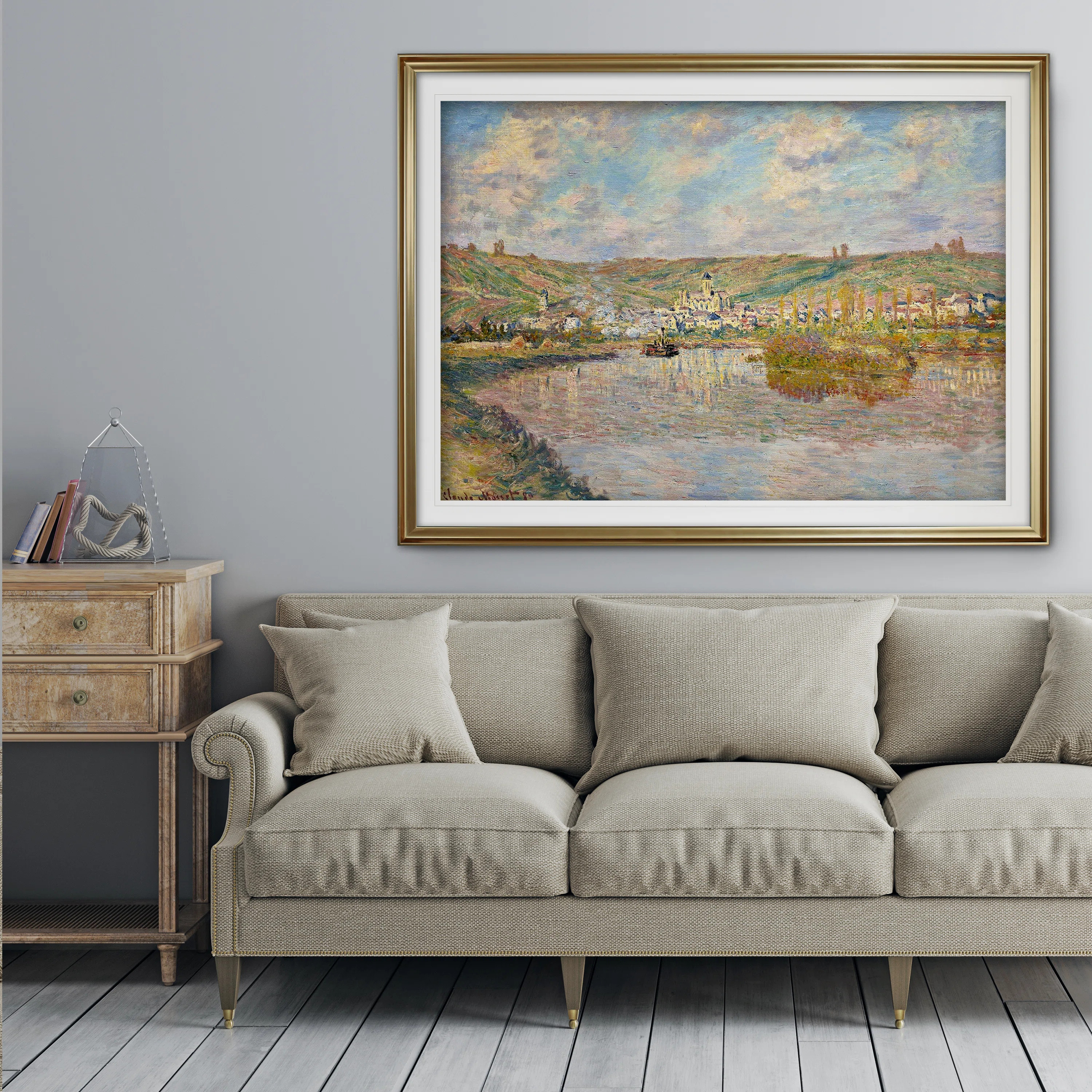 " Late Afternoon In Vetheuil " by Claude Monet | Wayfair North America