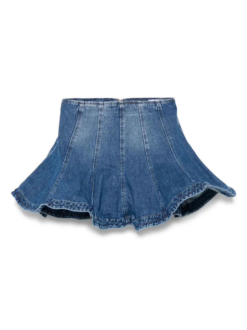 MSGM wired-hem Mini Skirt | Blue | FARFETCH | Farfetch Global