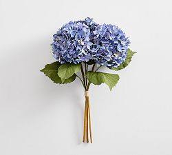 Faux Deep Blue Hydrangea Bundle | Pottery Barn (US)