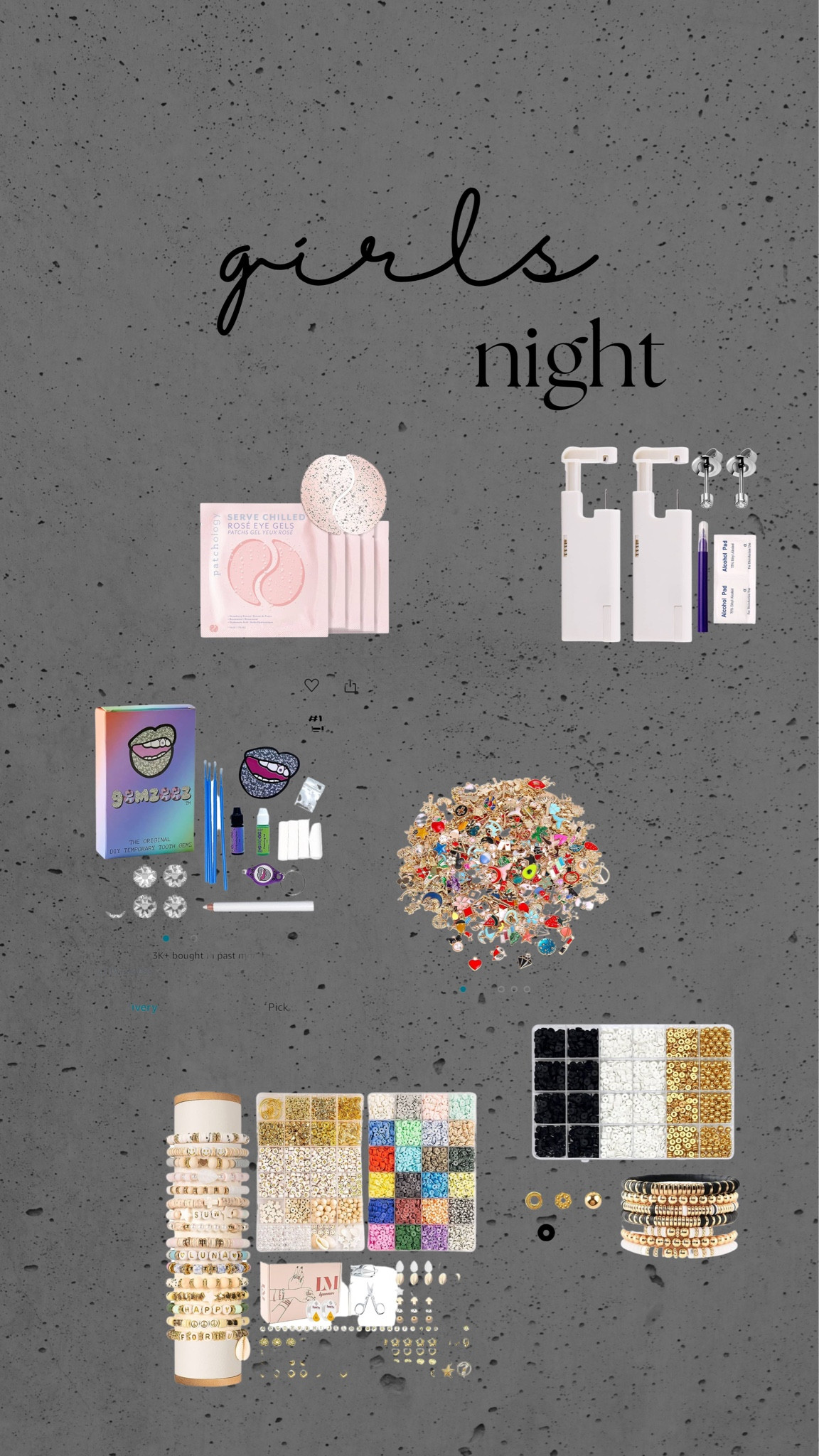 I need of a “adult” girls night/craft night? #girlsnight #piercing #jewlrey #gems #toothgem #trendy #facemask 


#LTKbeauty #LTKparties #LTKGiftGuide