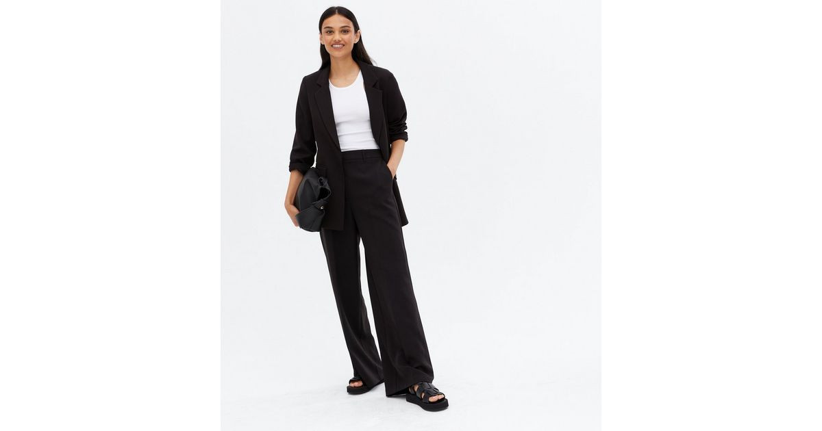 Black Wide Leg Tailored Trousers
						
						Add to Saved Items
						Remove from Saved Items | New Look (UK)