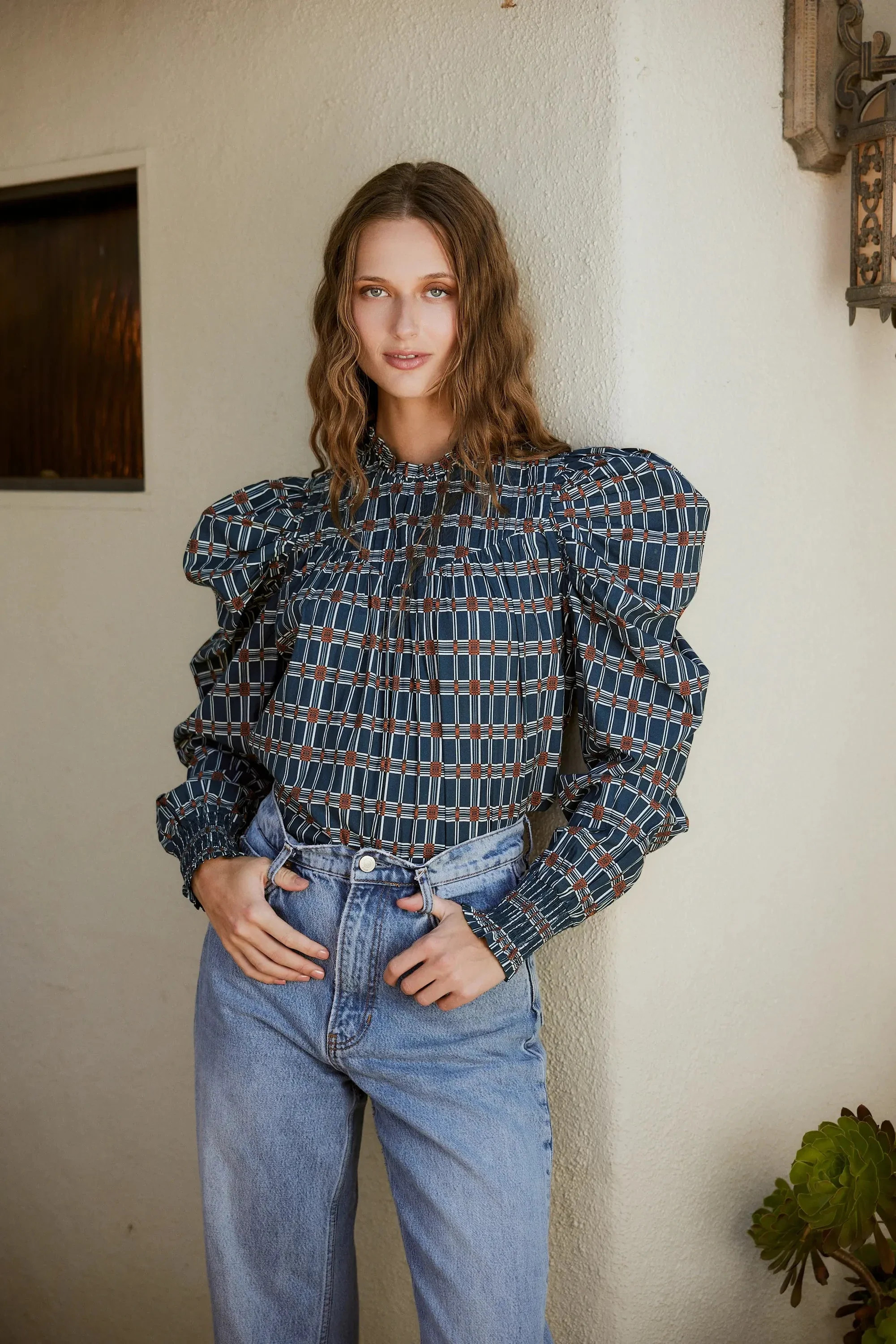 Irina Blouse | Santo Stripe | Cleobella