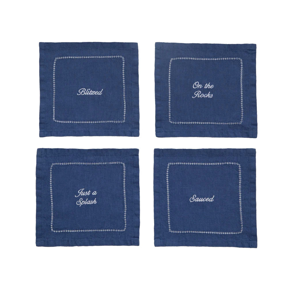 Cheeky Cocktail Napkin Set of 4 | Kassatex