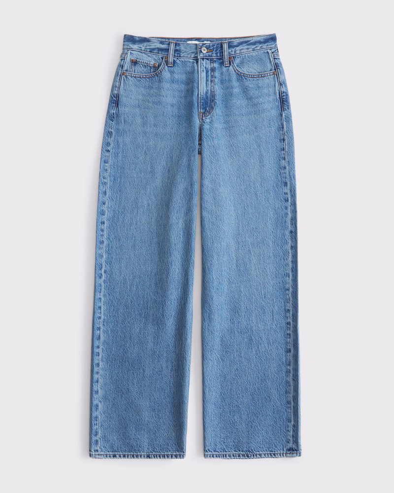 Curve Love Low Rise Ultra Loose Jean | Abercrombie & Fitch (US)