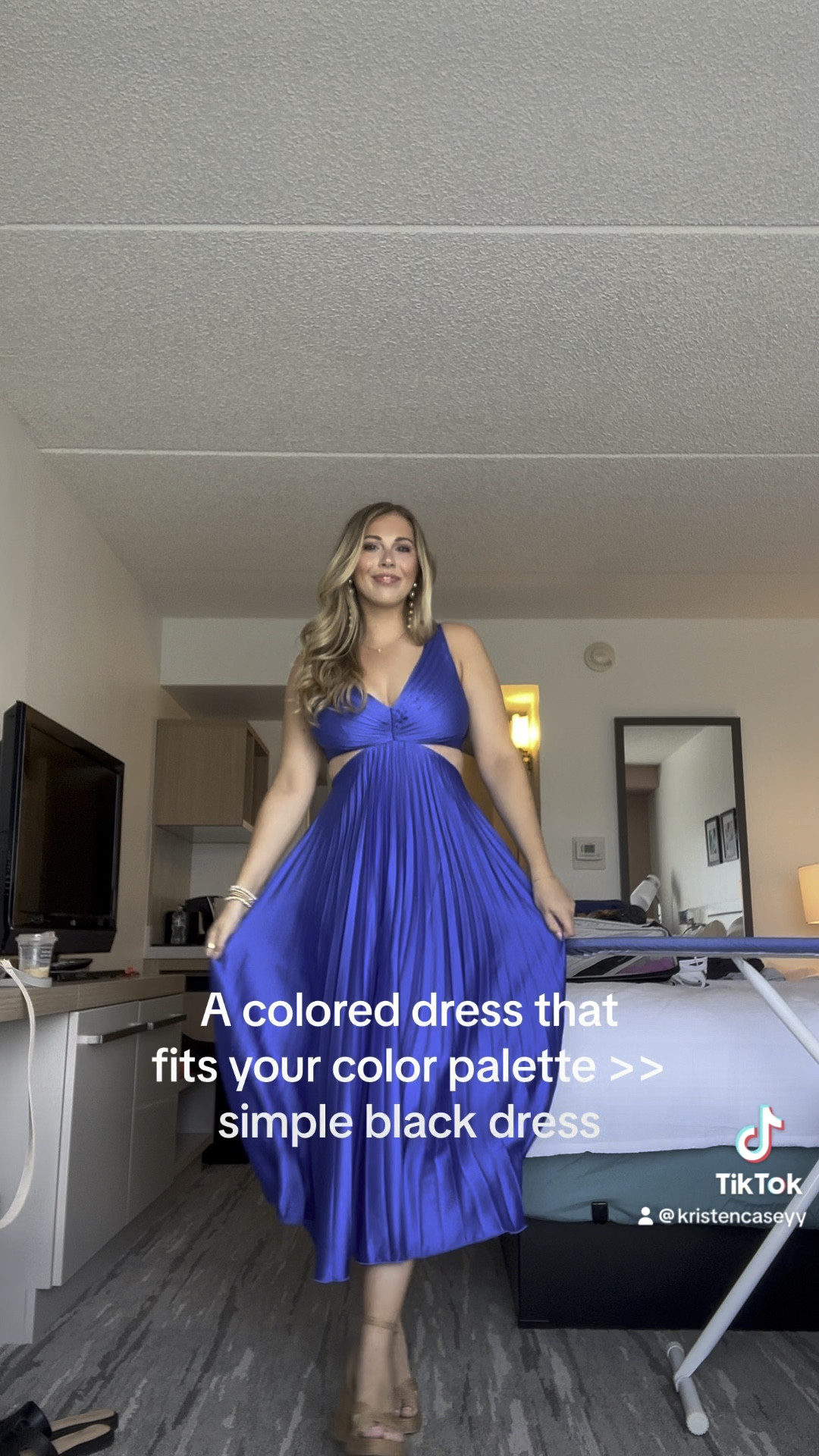 In my bright colors era 💙🦋🎨 #weddingguestdress #abercrombiedress #weddingseason #weddingguestlook #coloreddress #ruffledress 

#LTKwedding