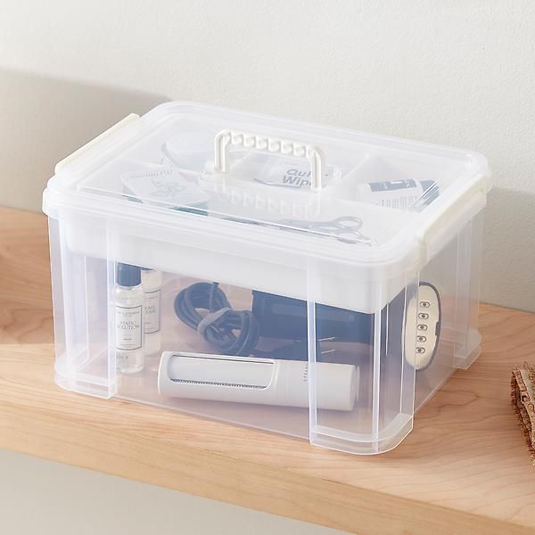 Large White Craft Organizer Tote | The Container Store