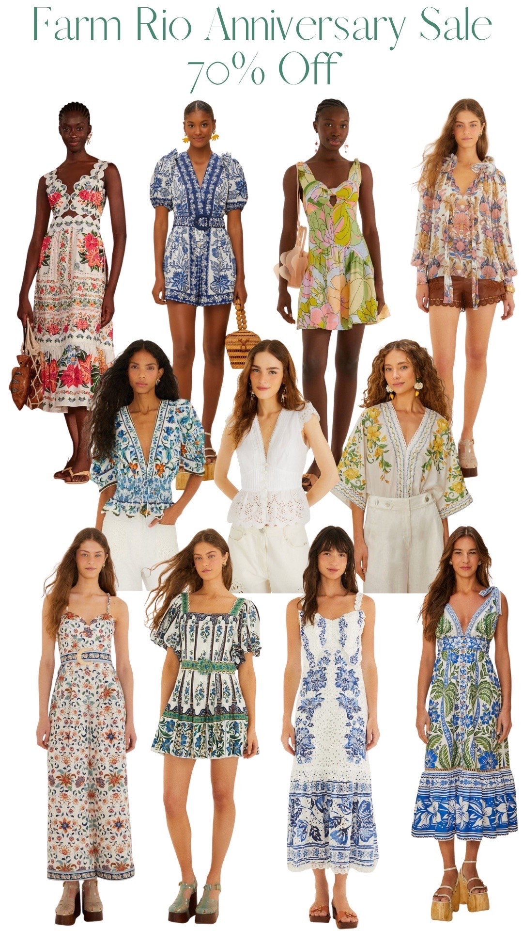 Farm Rio Anniversary Sale is here and these pieces are all 70% off!!! Run and grab your favorites now while they have your size!

#LTKSaleAlert #LTKgrwm #LTKootd