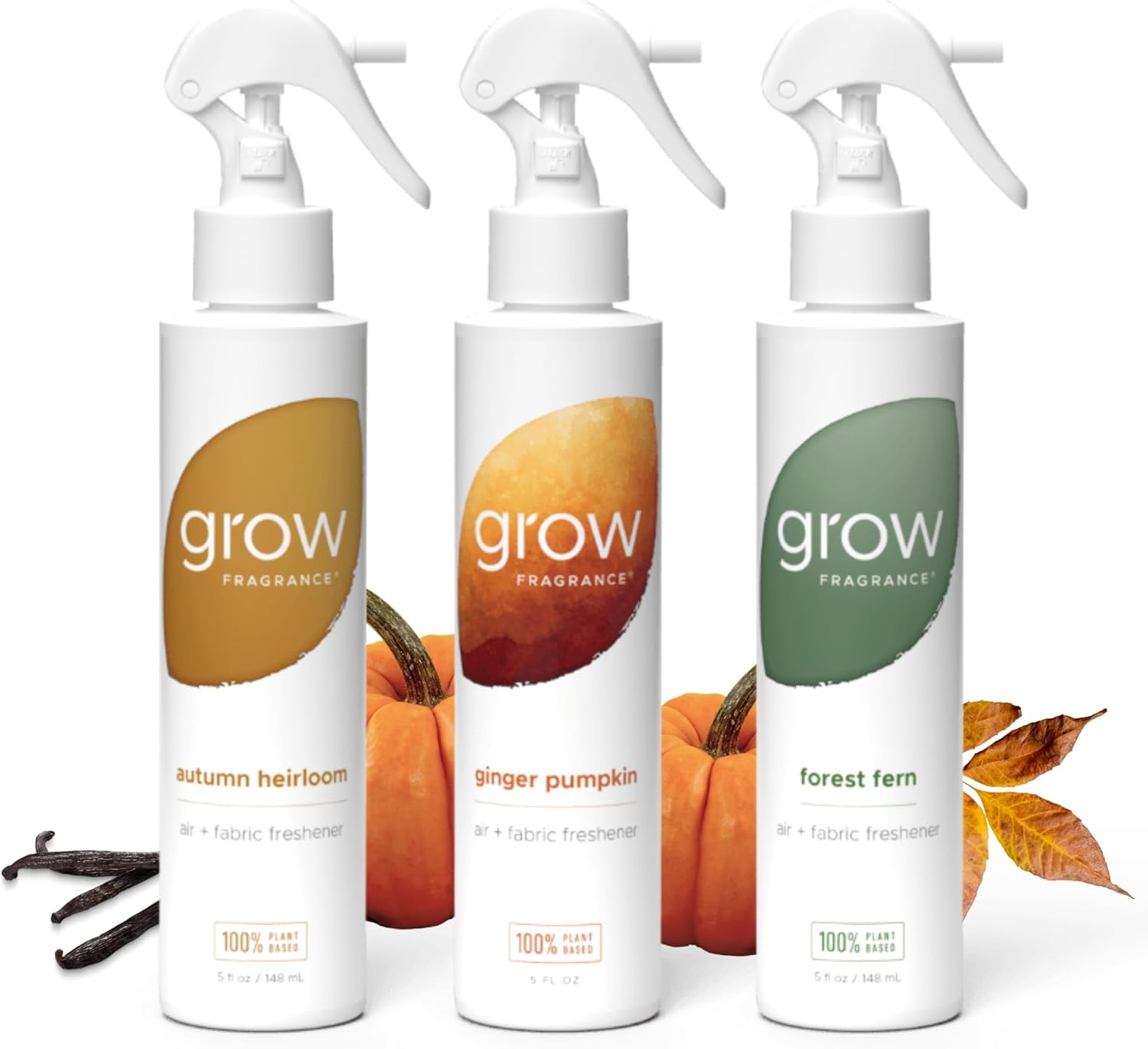 Grow Fragrance Certified Non Toxic, 100% Plant Based Fabric and Room Air Freshener Spray. Made wi... | Amazon (US)