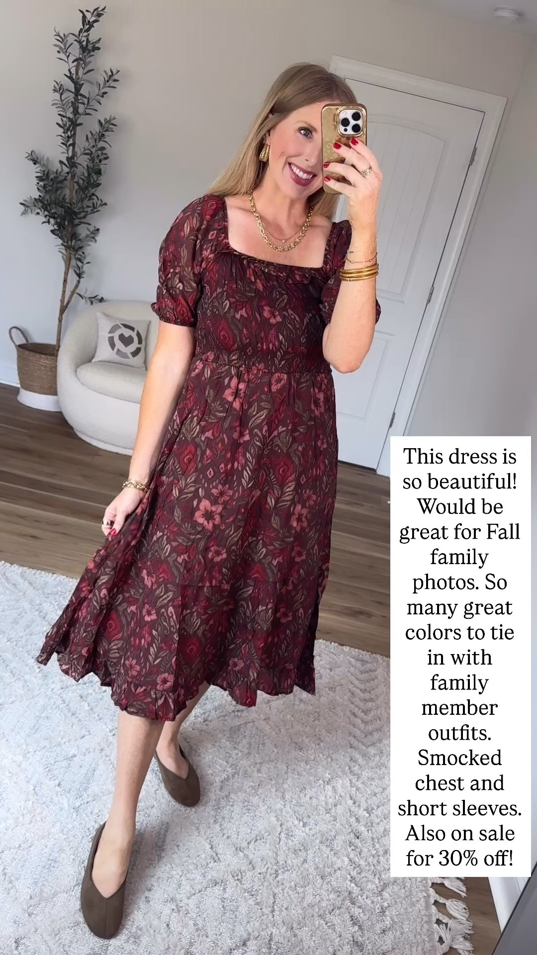 Maurices outfit, fall floral midi dress

#LTKootd #LTKSaleAlert