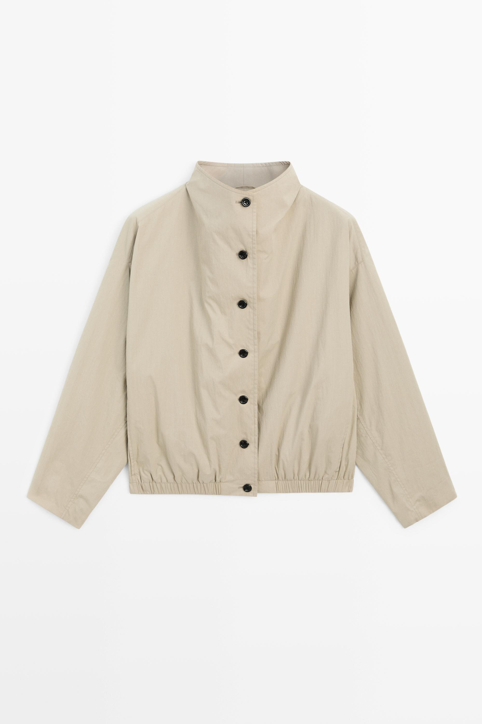 Bomber jacket with funnel neck | Massimo Dutti US