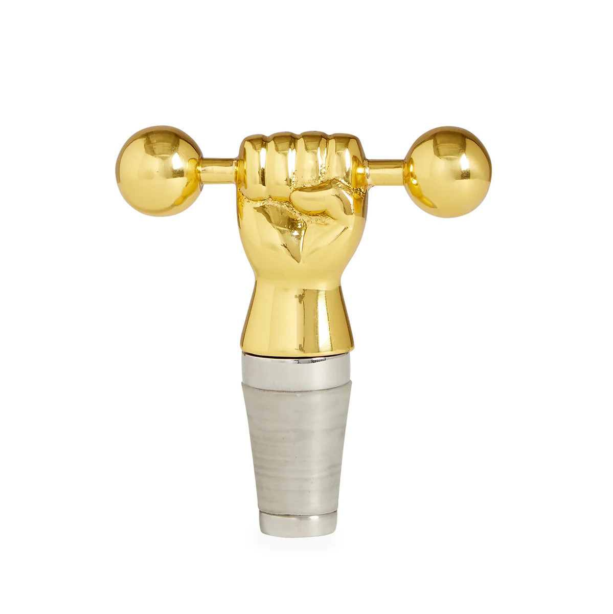 Barbell Bottle Stopper | Jonathan Adler US