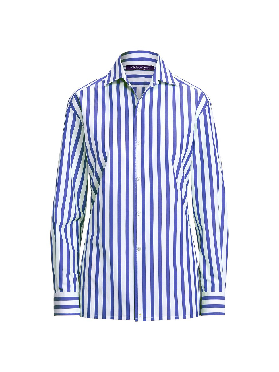 Women's Capri Striped Button-Up Shirt - White Classic Blue - Size 4 | Saks Fifth Avenue