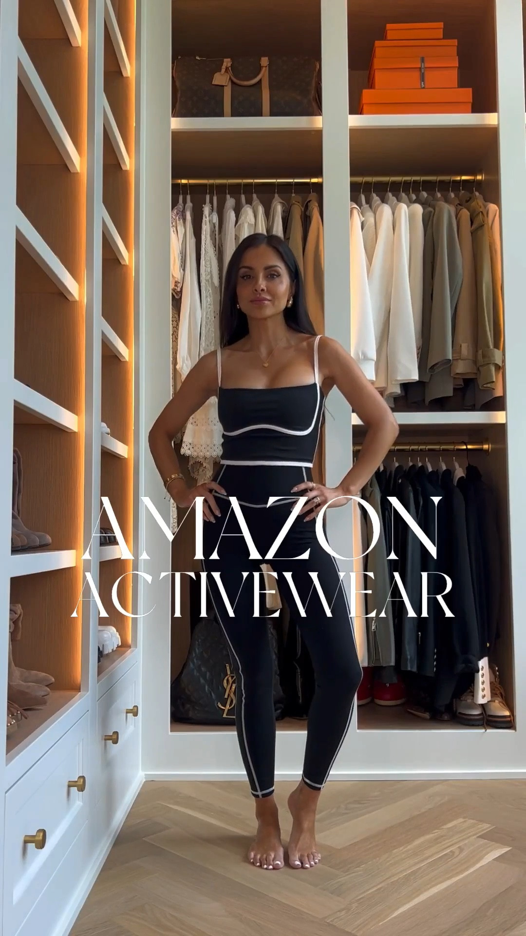 Running errands but make it elevated. This Amazon activewear set in classic black with white piping details is sleek, flattering, and gives that sporty chic look without trying too hard. The matching leggings and top feel supportive, smoothing, and perfect for everything from coffee runs to travel days.

Wearing an XS in both the leggings and tops.

miamiamine amazon activewear black workout set leggings with white piping sporty chic outfit running errands look elevated athleisure matching set everyday active style flattering workout clothes casual chic outfits

#LTKspringtrends #LTKmomlife #LTKActive