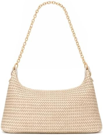 Beach Bags for Women Summer Straw Purse Boho Woven Shoulder Bag Crochet Purse Vacation Tote Handb... | Amazon (US)