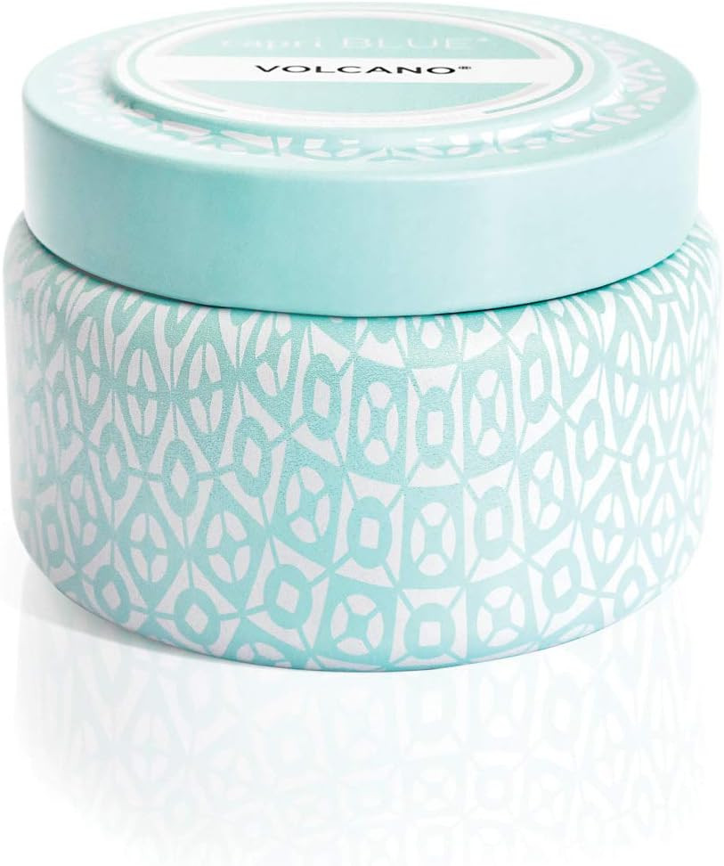Capri Blue Volcano Printed Travel Tin Jar Candle - Luxury Candle with a Long Lasting Soy Wax Blen... | Amazon (US)