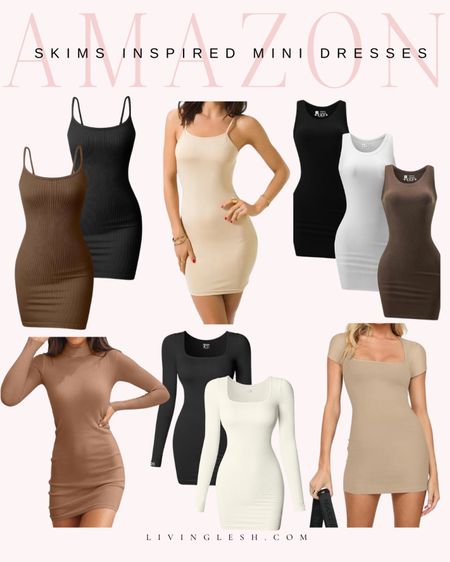 Amazon Skims Inspired Dupes | Amazon clothing | Skims | Amazon fashion | Affordable fashion | Mini dress | Skims mini dresss

#LTKbump #LTKfindsunder50 #LTKstyletip