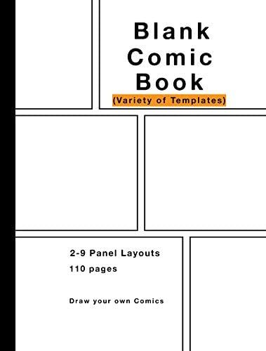 Amazon.com: Blank Comic Book: Variety of Templates, 2-9 panel layouts, draw your own Comics: 9781... | Amazon (US)
