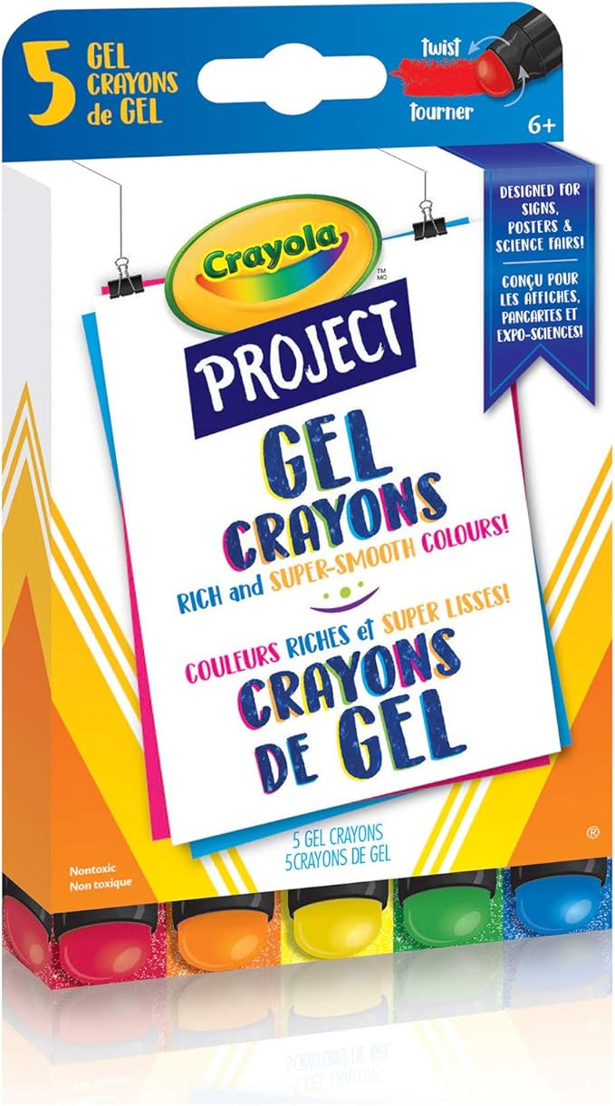Crayola 520467 Project Gel Crayons, 5 Count, Holiday Toys, Gift for Boys and Girls, Kids, Stockin... | Amazon (CA)