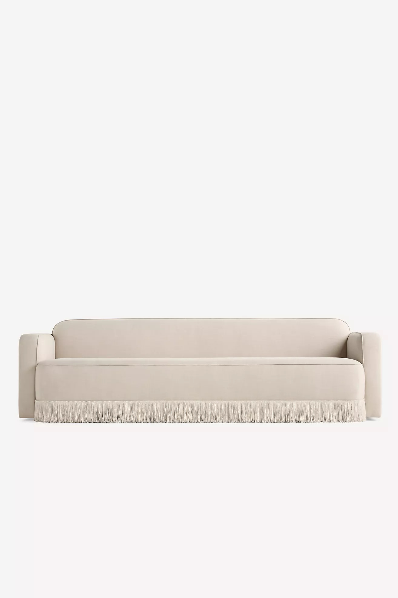 Sinclair Performance Linen Fringe Sofa | Anthropologie (US)