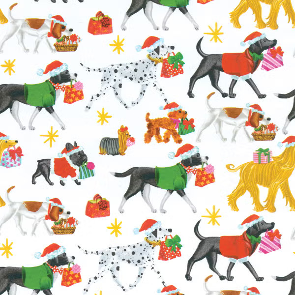 Caspari Christmas Delivery Wrapping Paper | The Container Store
