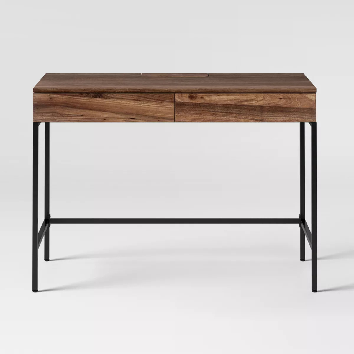 Loring Wood Writing Desk with Drawers and Charging Station - Threshold™ | Target