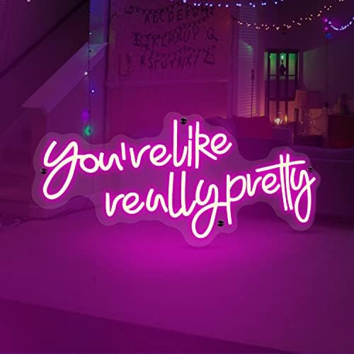 Ancient Neon You're Like Really Pretty Neon Sign – 28” Pink LED Neon Signs for Wall Decor –... | Amazon (US)