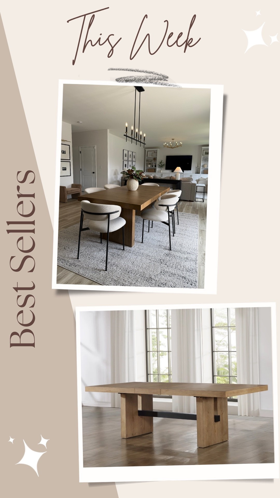 My dining room table made it onto the best sellers list this week!😊👌

#LTKU #LTKHome #LTKSaleAlert